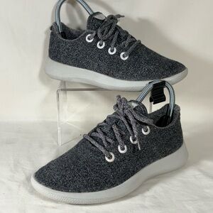 allbirds Heathered Grey Wool Runners Lace Up Athletic Shoes Women's Size 6